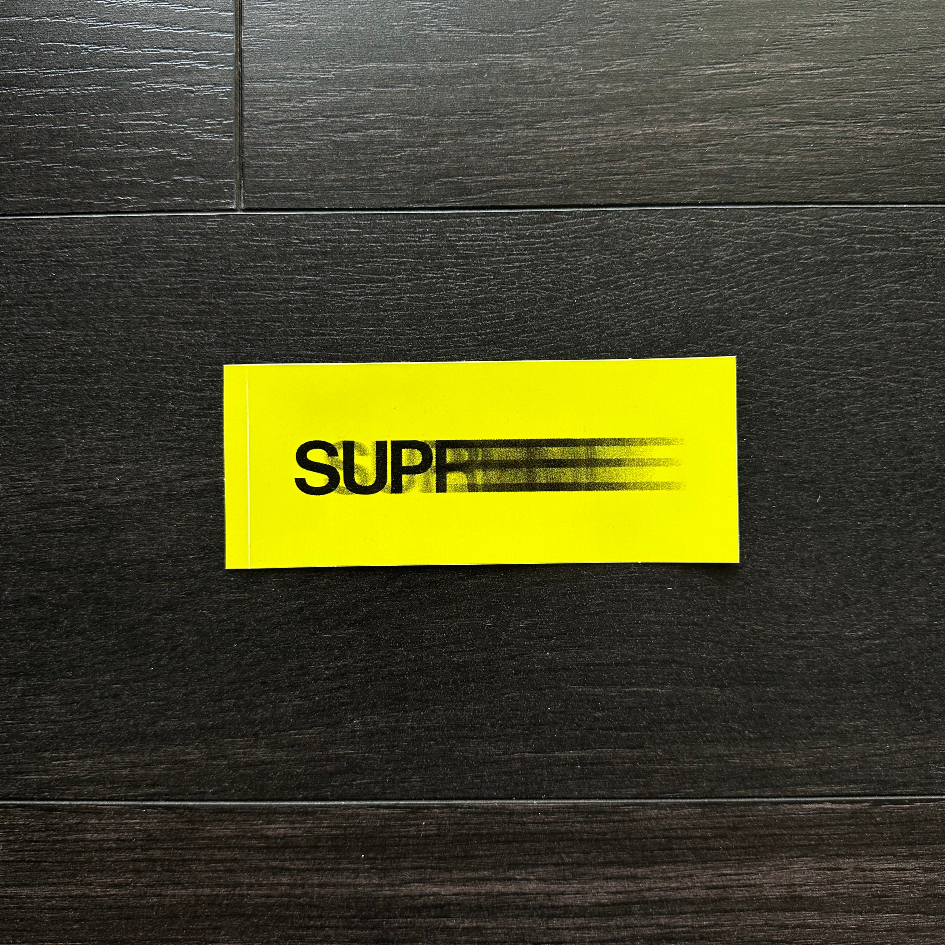 supreme yellow' Sticker