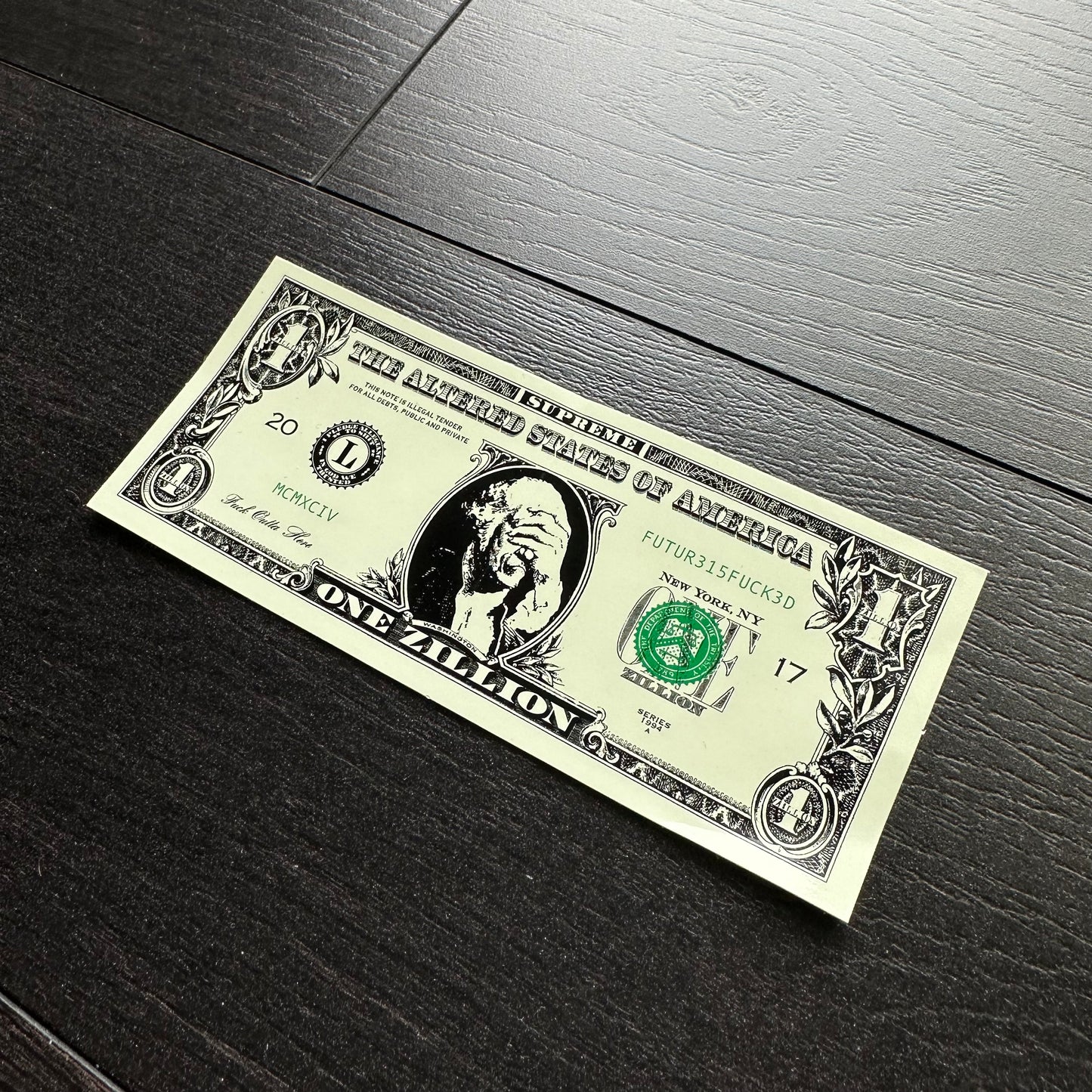 Supreme Dollar Sticker