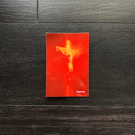 Supreme Piss Christ Sticker