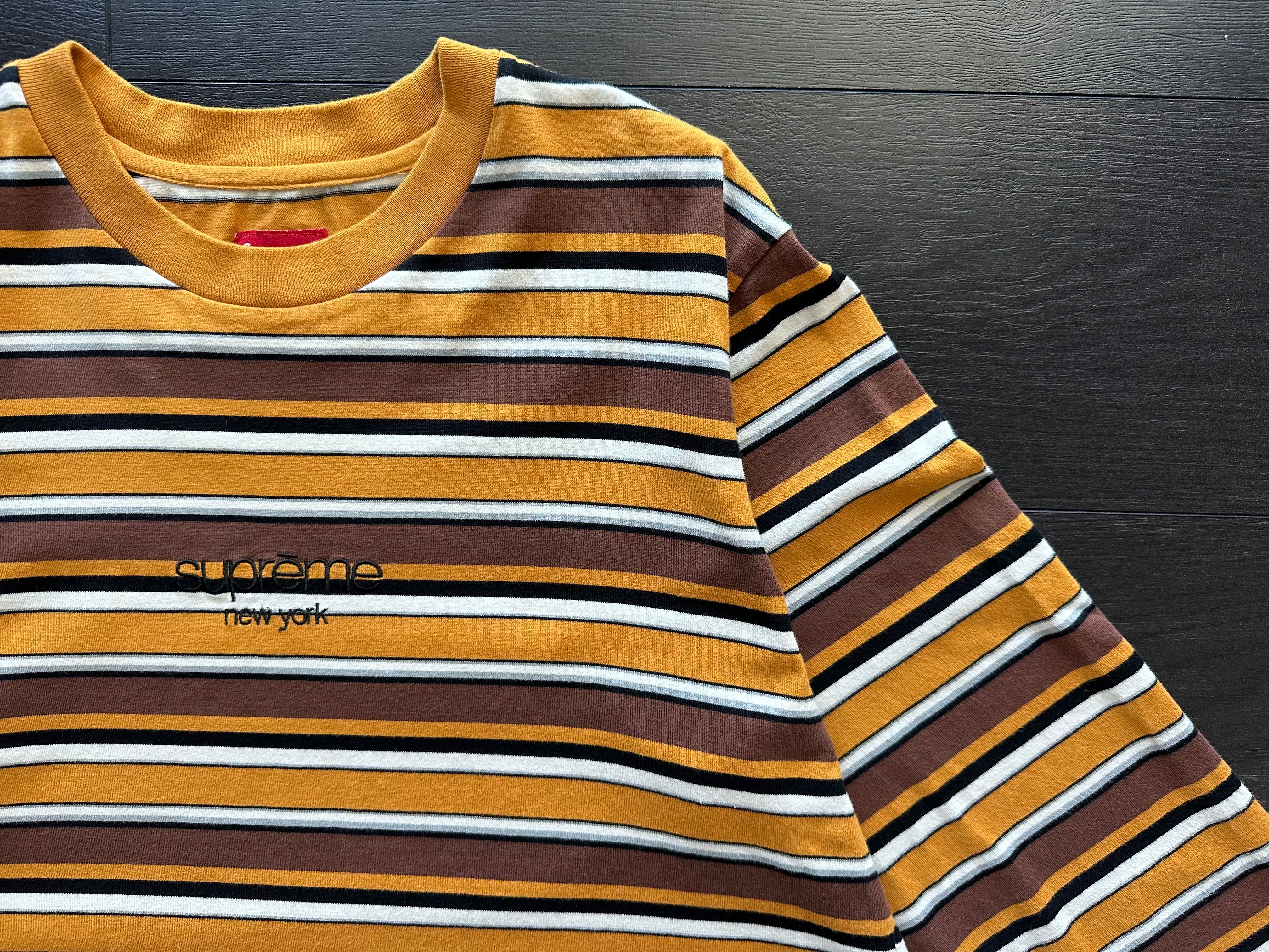 Supreme gold logo outlet long sleeve