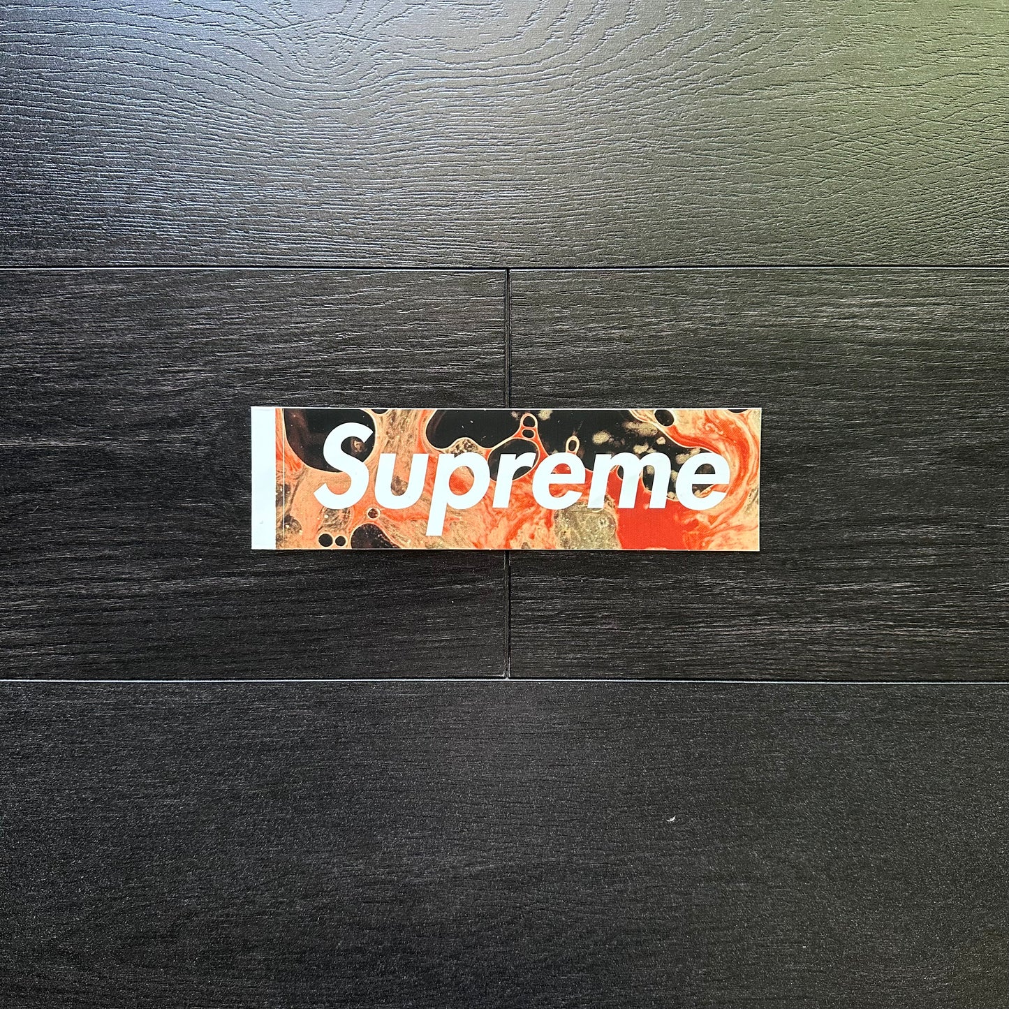 Supreme Blood and Semen Box Logo Sticker